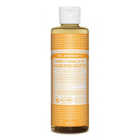 DR. BRONNER'S - Savon liquide 18en1 Agrumes